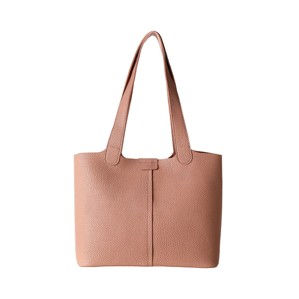 Solid Color Shoulder Bag(Pink)