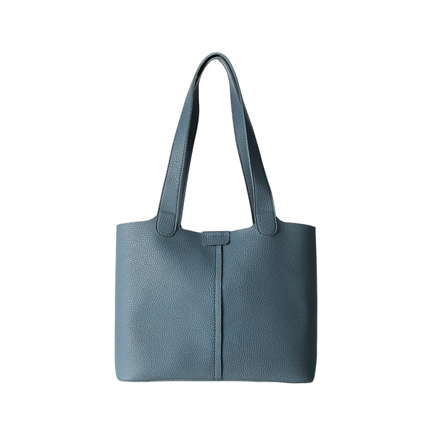 Solid Color Shoulder Bag(Blue)