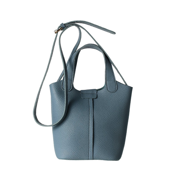 Solid Color Crossbody Handbag(Blue)