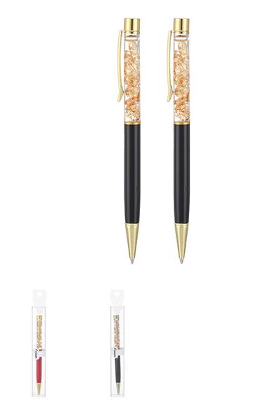 Golden Clip Black Ballpoint Pen 1.0mm