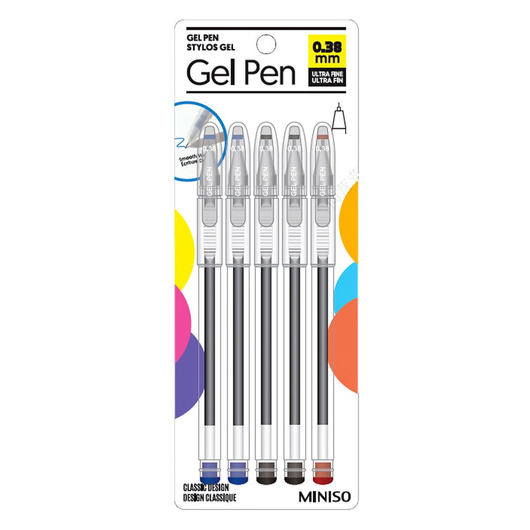 G-558 0.38mm Gel Pen (5 Pack) G-558 0.38mm Gel Pen (5 Pack)