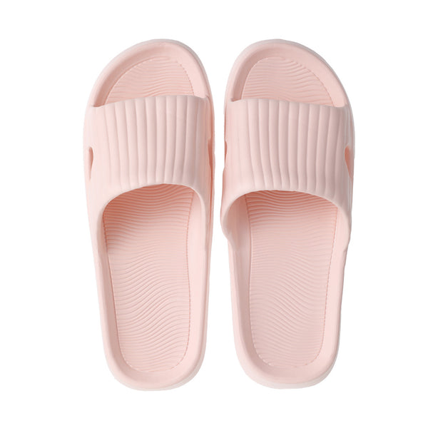 Classic Stripe Women's Bathroom Slippers(Pink,37-38)