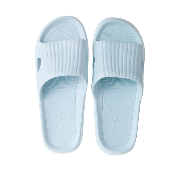 Classic Stripe Women's Bathroom Slippers(Blue,39-40)