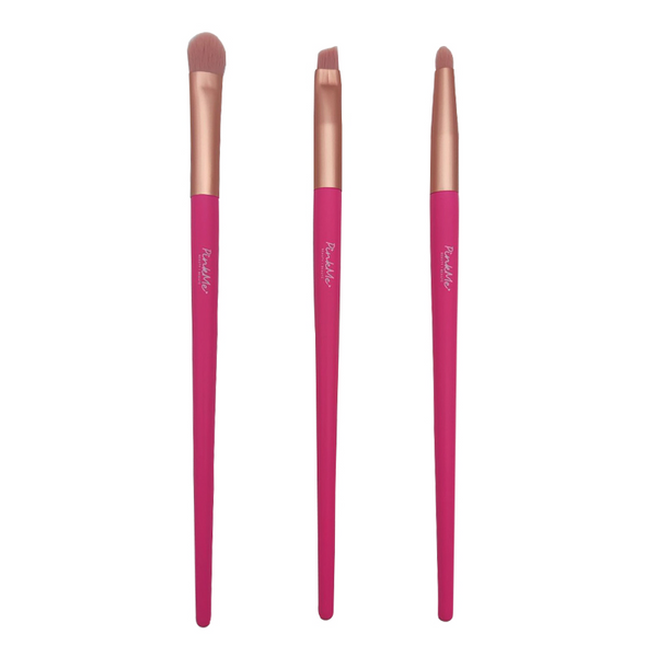 PINK ME! Series Exquisite Eye Beauty Brushes Set (3 pcs)