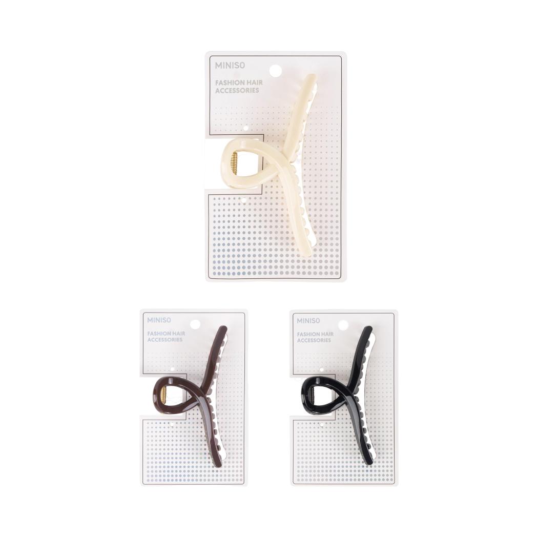 Solid Color Arc-shaped Line Hair Claw Clip (11cm, 1 pc) Solid Color Arc-shaped Line Hair Claw Clip (11cm, 1 pc)