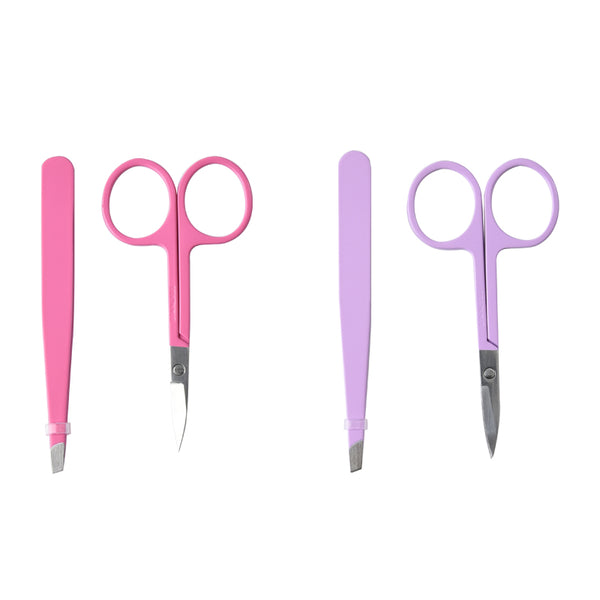 PINK ME! Series 2-Piece Exquisite Eyebrow Trimming Set