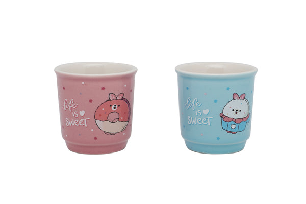 MINI FAMILY SWEETS BUNBUN COLLECTION Ceramic Coffee Cups (2 pcs)