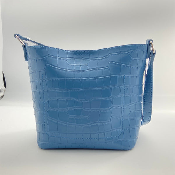 Fashion Crocodile Print Shoulder Bag(Blue)