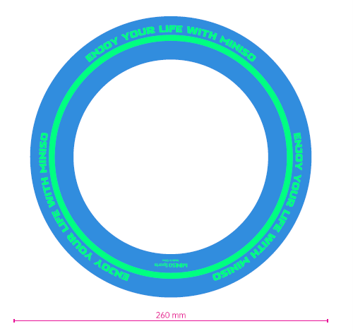 MINISO Sports - Ring Spectrum Flying Disc(Blue)