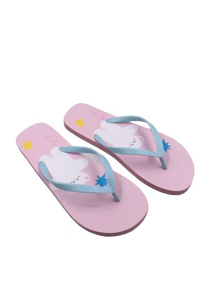 HoHo Bear Summer Sparkling Ice Series Women's Flip-Flops(Pink,39-40)