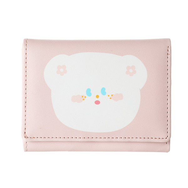 HoHo Bear Summer Sparkling Ice Series Women's Wallet(Pink)