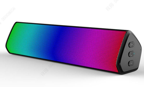 Wireless Soundbar with Colorful Lights Model: EBS-1005(Black)