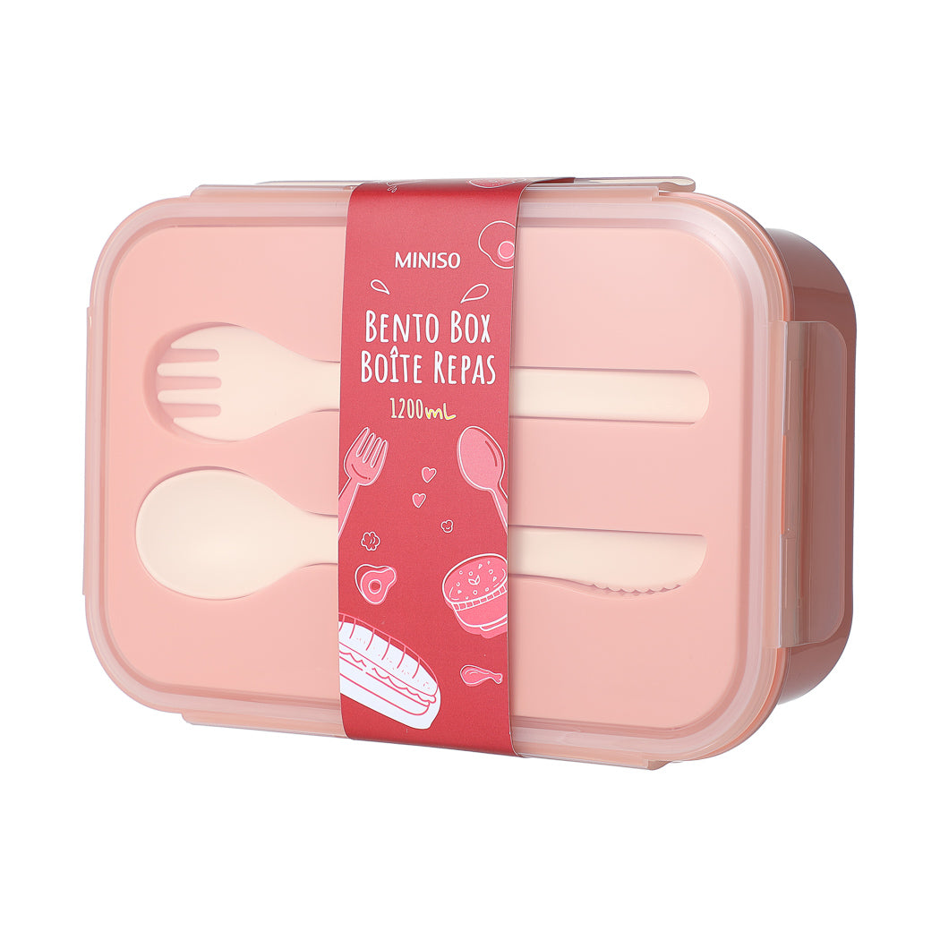 Large Capacity Rectangle Bento Box (1200mL)(Pink) Large Capacity Rectangle Bento Box (1200mL)(Pink)