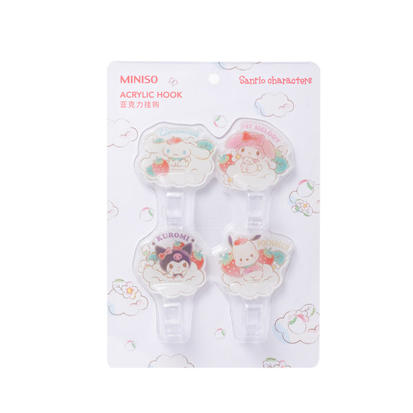 Sanrio Characters Acrylic Hooks(4 pcs)