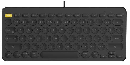 Fashionable Mini Wired Keyboard Model: SW-KB611(Black)