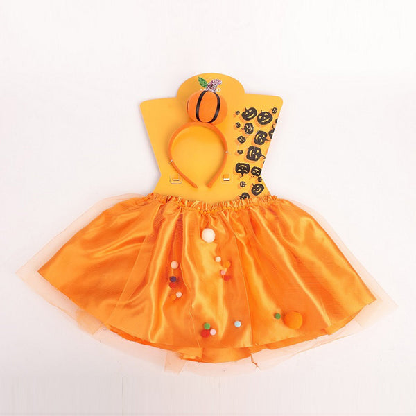 Halloween Series Tutu Skirt Set (Pumpkin)