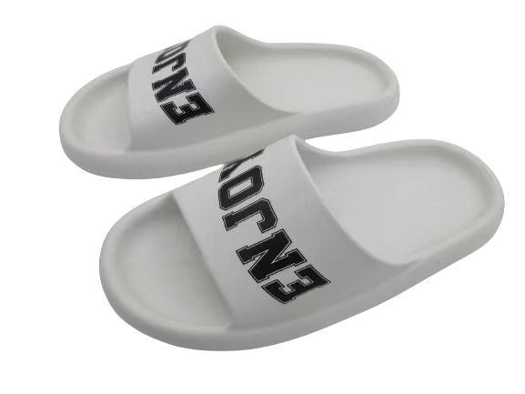 Letters Series Women’s Fashion Slippers(White,37-38)