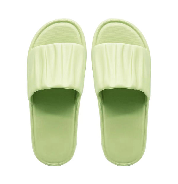 Ripple Series Women’s Bathroom Slippers(Green,39-40)