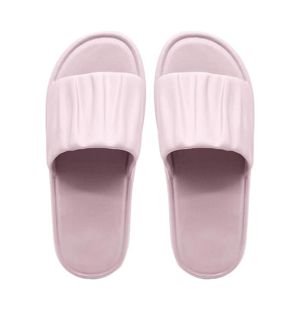 Ripple Series Women’s Bathroom Slippers(Purple Pink,37-38)