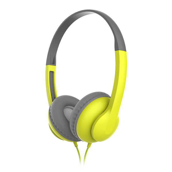 3.5mm Color Blocking Wired Headset Model: 22P10(Gray & Yellow)