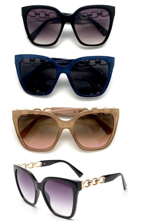 Large Frame Cat Eye Sunglasses