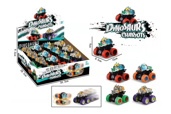 Dinosaur Series 10cm Graffiti Inertia Car (4 Assorted Models)