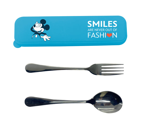 Disney 100 Smile Faces Collection Flatware Set (Fork & Spoon)