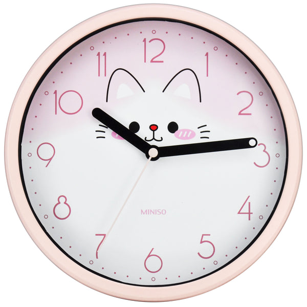 Animal Faces Collection Wall Clock(Pink)