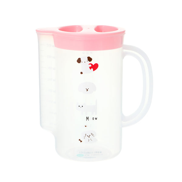 Stick Figure Puppy Series Water Pitcher with 4 Cups (1000mL)