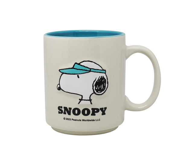 Snoopy Summer Travel Collection Embossed Ceramic Cup (390mL)