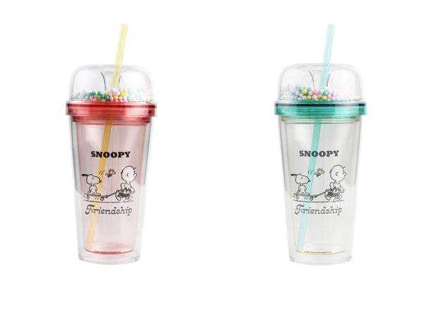 Snoopy Summer Travel Collection Double Wall Plastic Tumbler (480mL)