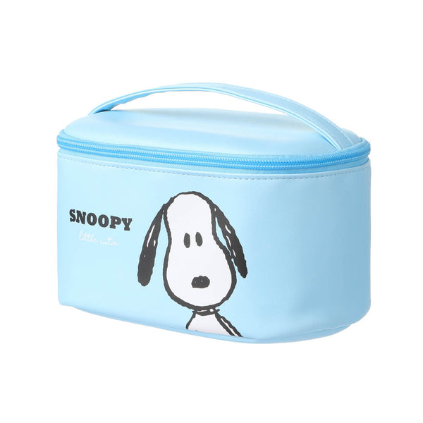 Snoopy Summer Travel Collection Barrel Cosmetic Bag(Blue)