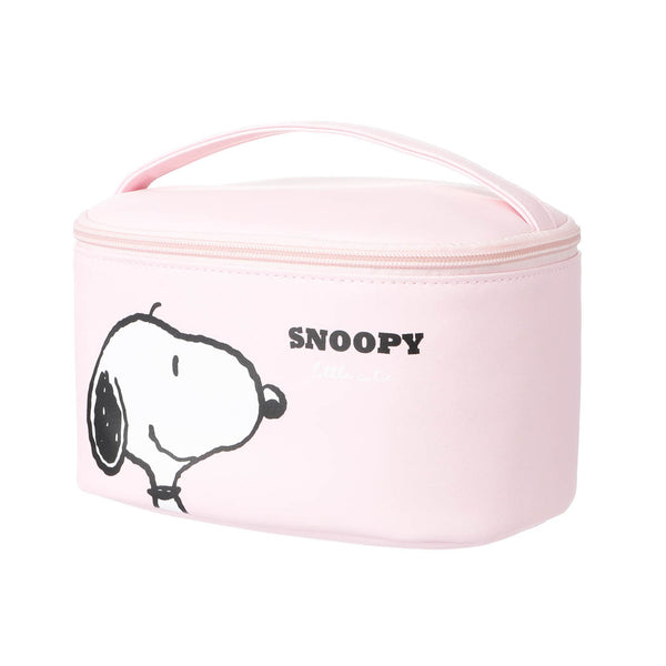 Snoopy Summer Travel Collection Barrel Cosmetic Bag(Pink)