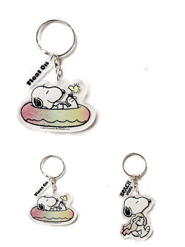 Snoopy Summer Travel Collection Acrylic Keychain