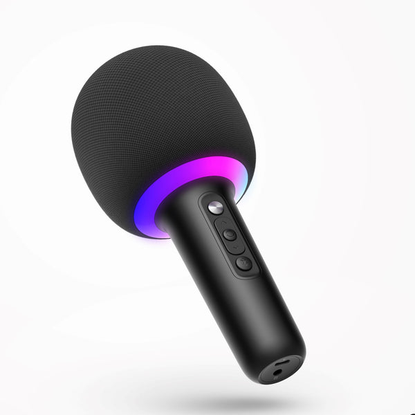 Karaoke Microphone with Built-in Wireless Speaker Model: AU071(Black)