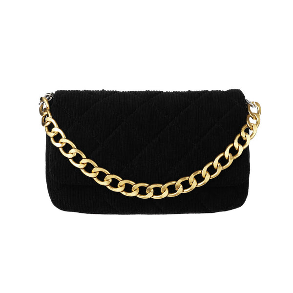 Retro Chain Shoulder Bag(Black)