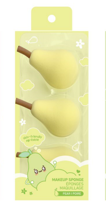 Fun Fruit Makeup Sponges Set (Pear) Fun Fruit Makeup Sponges Set (Pear)