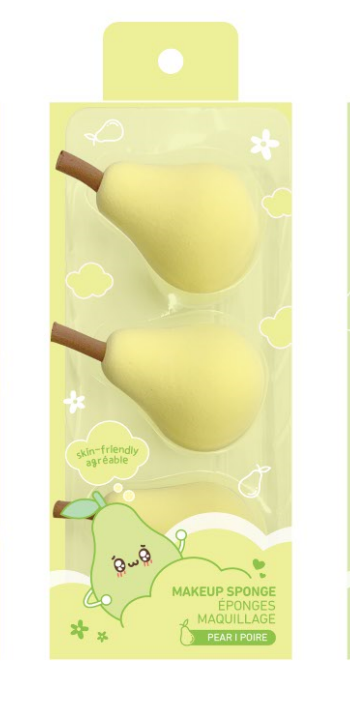 Fun Fruit Makeup Sponges Set (Pear)