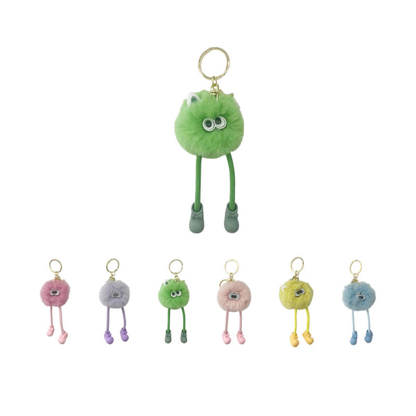 Long Leg Plush Ball Keychain