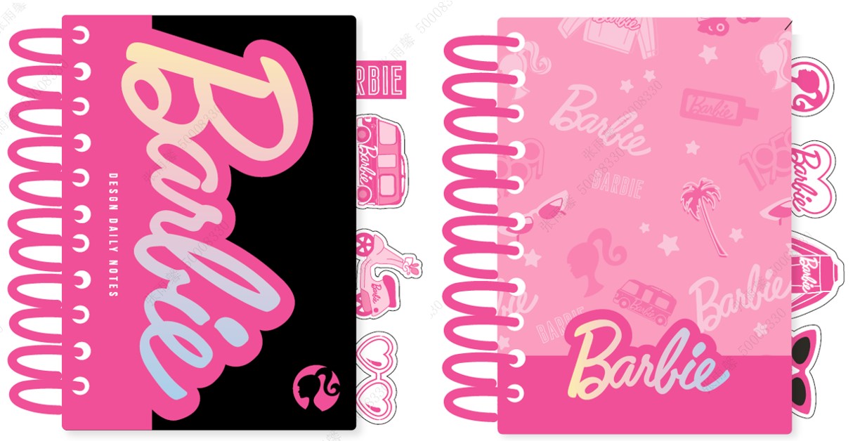 Barbie Collection A5 Big Wire-bound Book (2 Assorted Models)PDQ