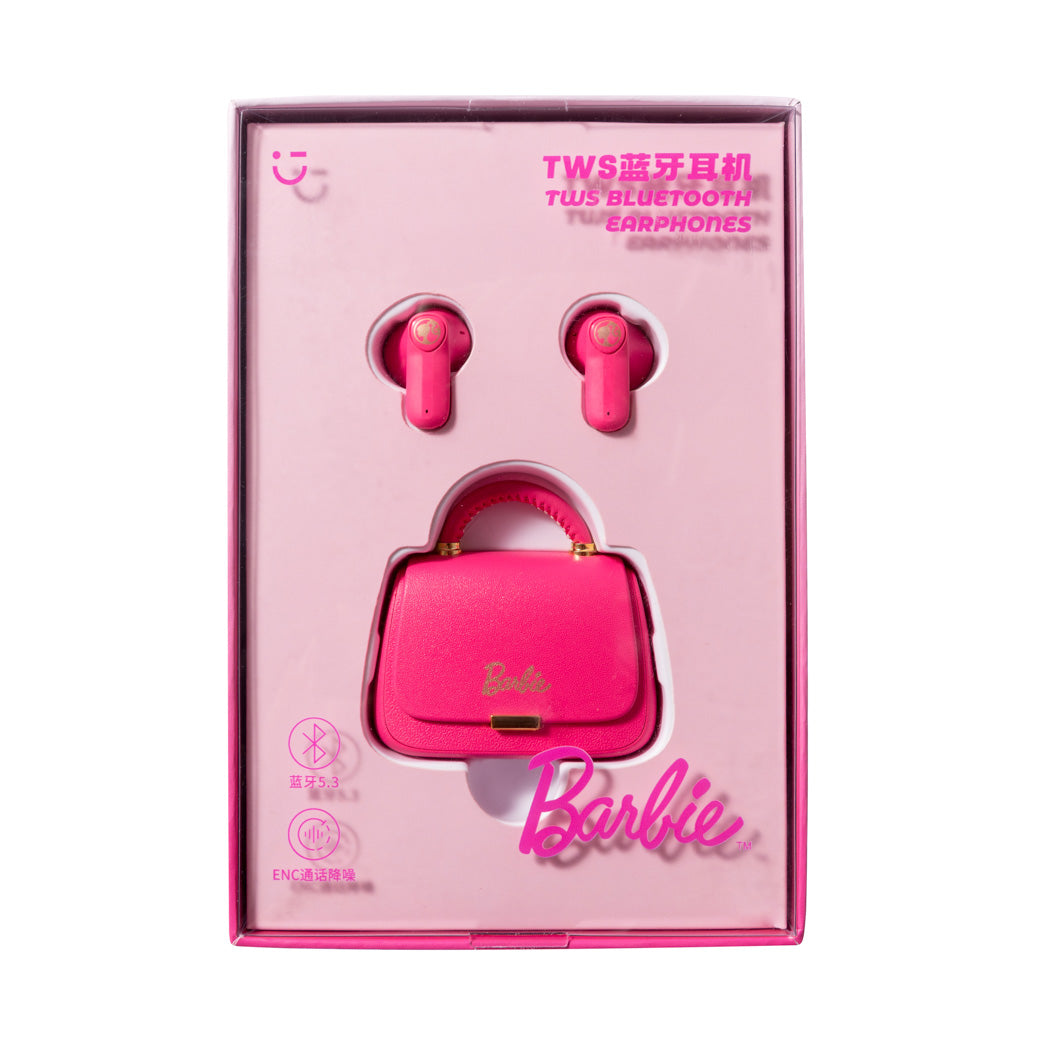 Barbie Collection Bag Style TWS Earphones Model: SX-210 (Pink) Barbie Collection Bag Style TWS Earphones Model: SX-210 (Pink)