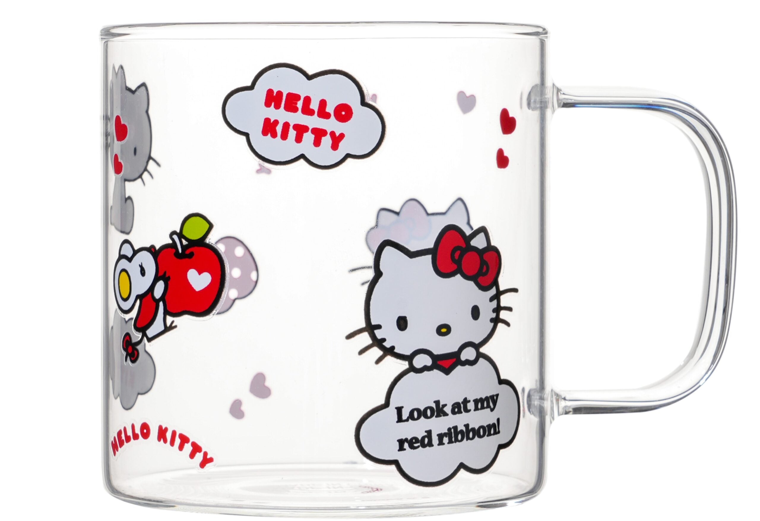Hello Kitty Apple Collection Glass Mug (420mL) Hello Kitty Apple Collection Glass Mug (420mL)