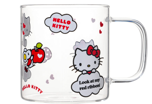 Hello Kitty Apple Collection Glass Mug (420mL)