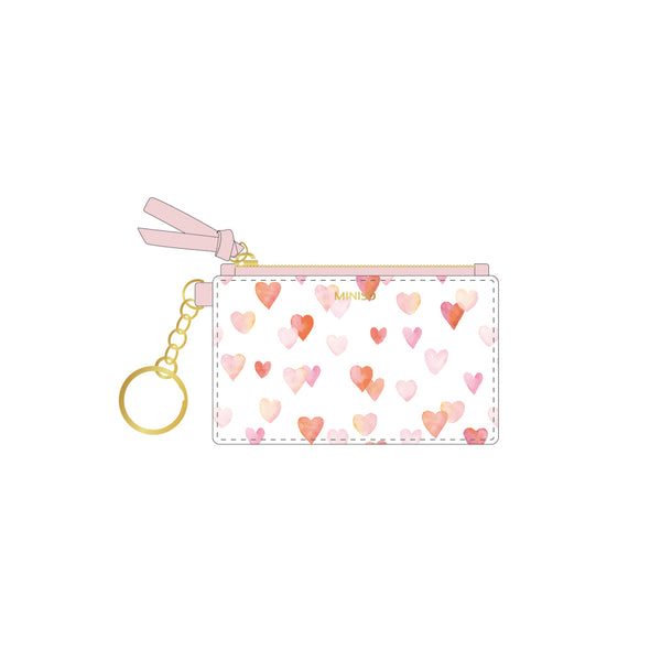 Pink Romance Series Small PU Card Holder