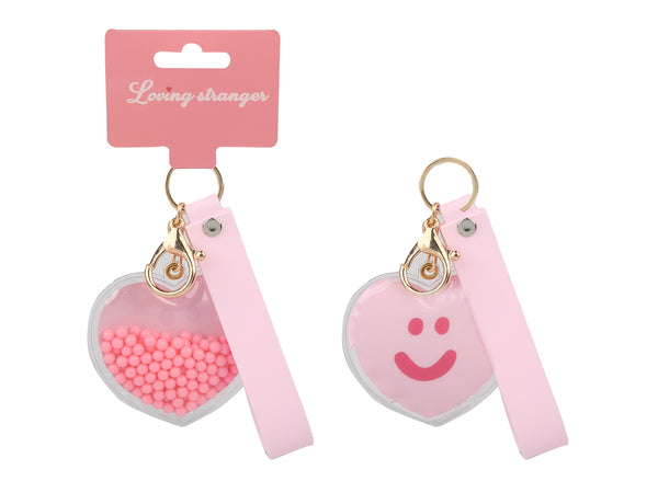 Pink Romance Series Keychain Pendant (Heart)