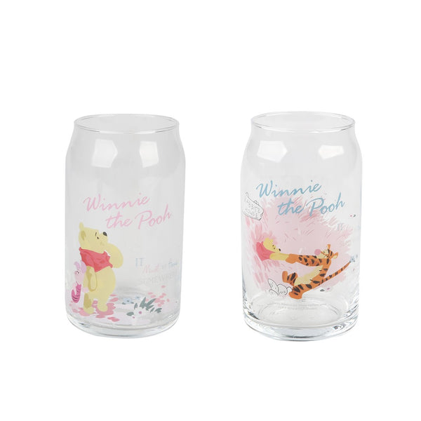 Winnie-the-Pooh Pink Romance Series Color Changing Glass Cup 500mL (2 Assorted Models)