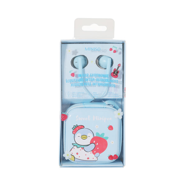 MINI FAMILY Strawberry Stage Collection 3.5mm In-ear Earphones Model: D17 (Penguin)