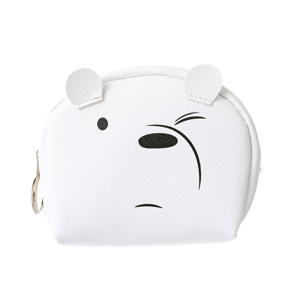 We Bare Bears Collection Half Moon Coin Purse(White)