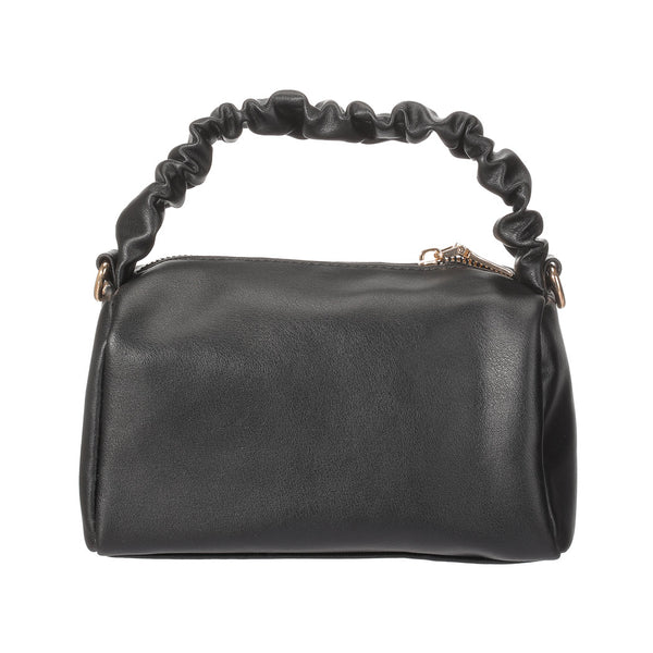 Pleated Crossbody Bag(Black)