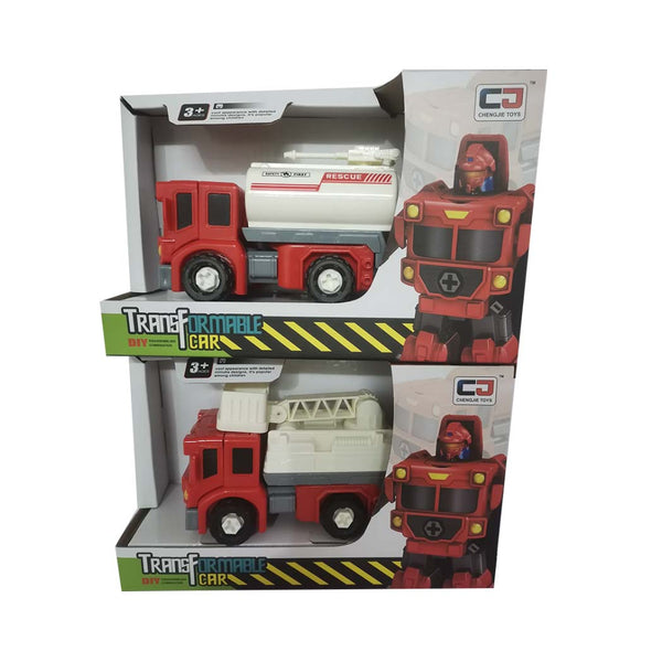 DIY Transformation Car (2 Assorted Models)(Fire Engine)